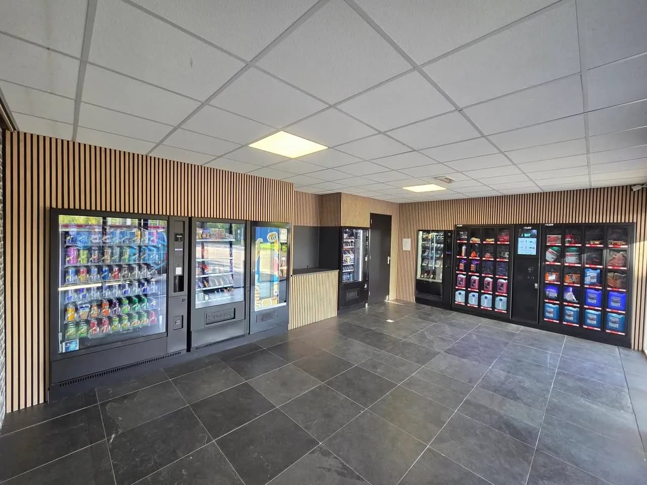 Vending machines afgetimmerd