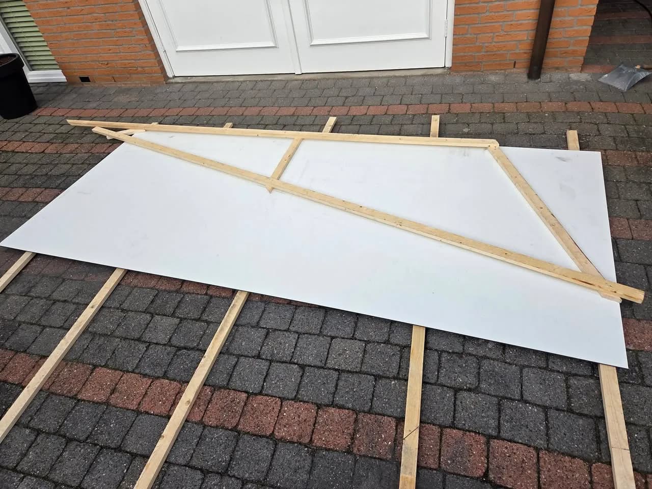 Bekleding aan dakkapel met nette randen