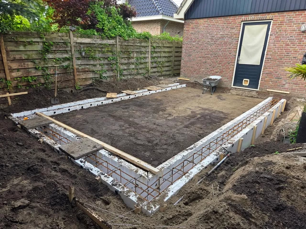 Maatvoering en bouwkundige voorbereiding voor uitbouw
