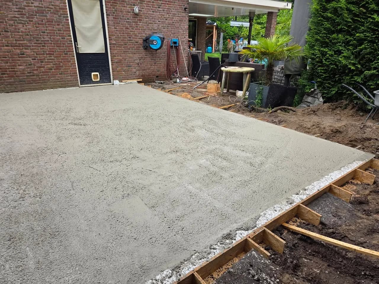 Grondwerk en voorbereiding voor woninguitbouw